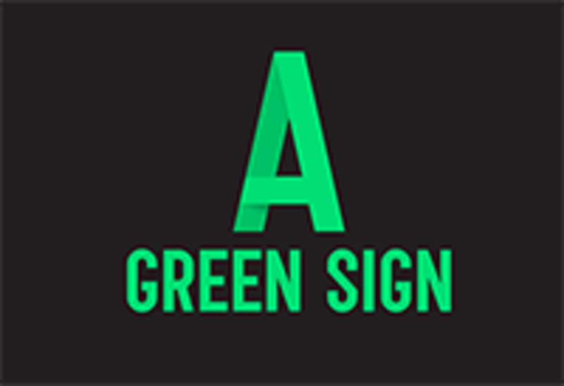 A Green Sign